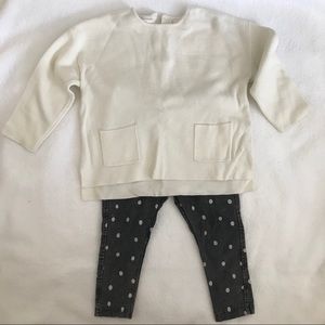 ZARA BABY Sweater and leggings 18-24M